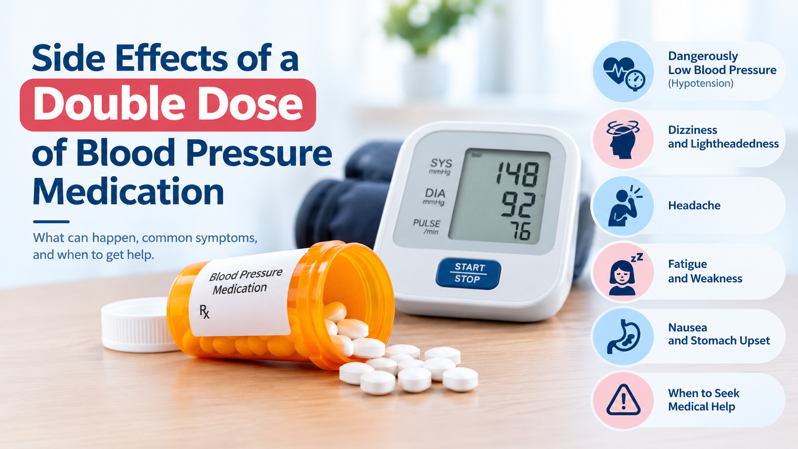 double dose of blood pressure medication