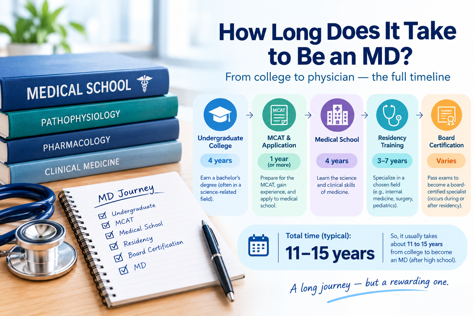 how long does it take to be an md