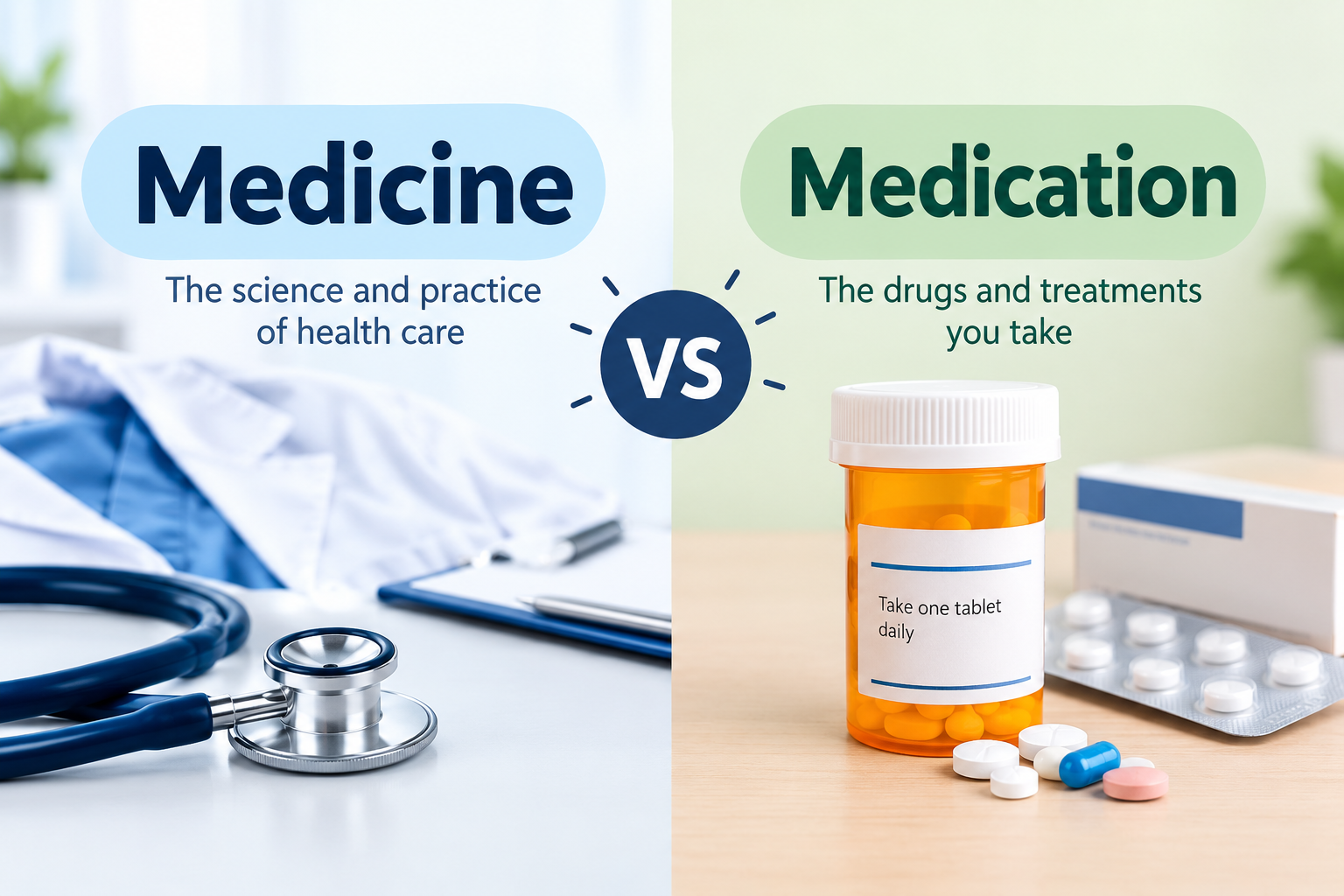 medicine versus medication
